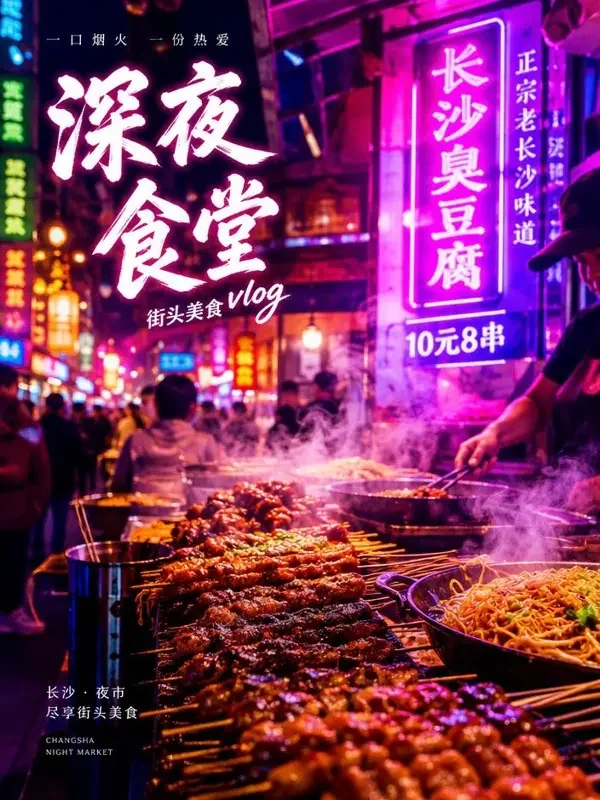 霓虹街口的夜宵摊 封面
